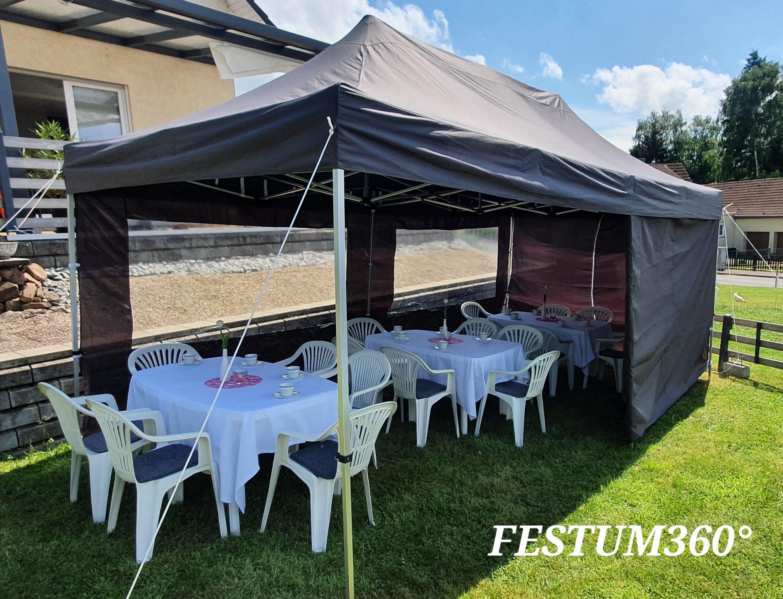 Ansicht Zelt 3x 6 mtr.