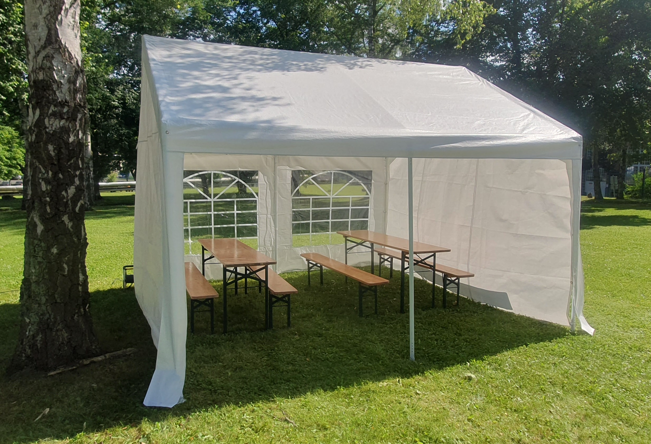 Ansicht Zelt 3x 3 mtr.