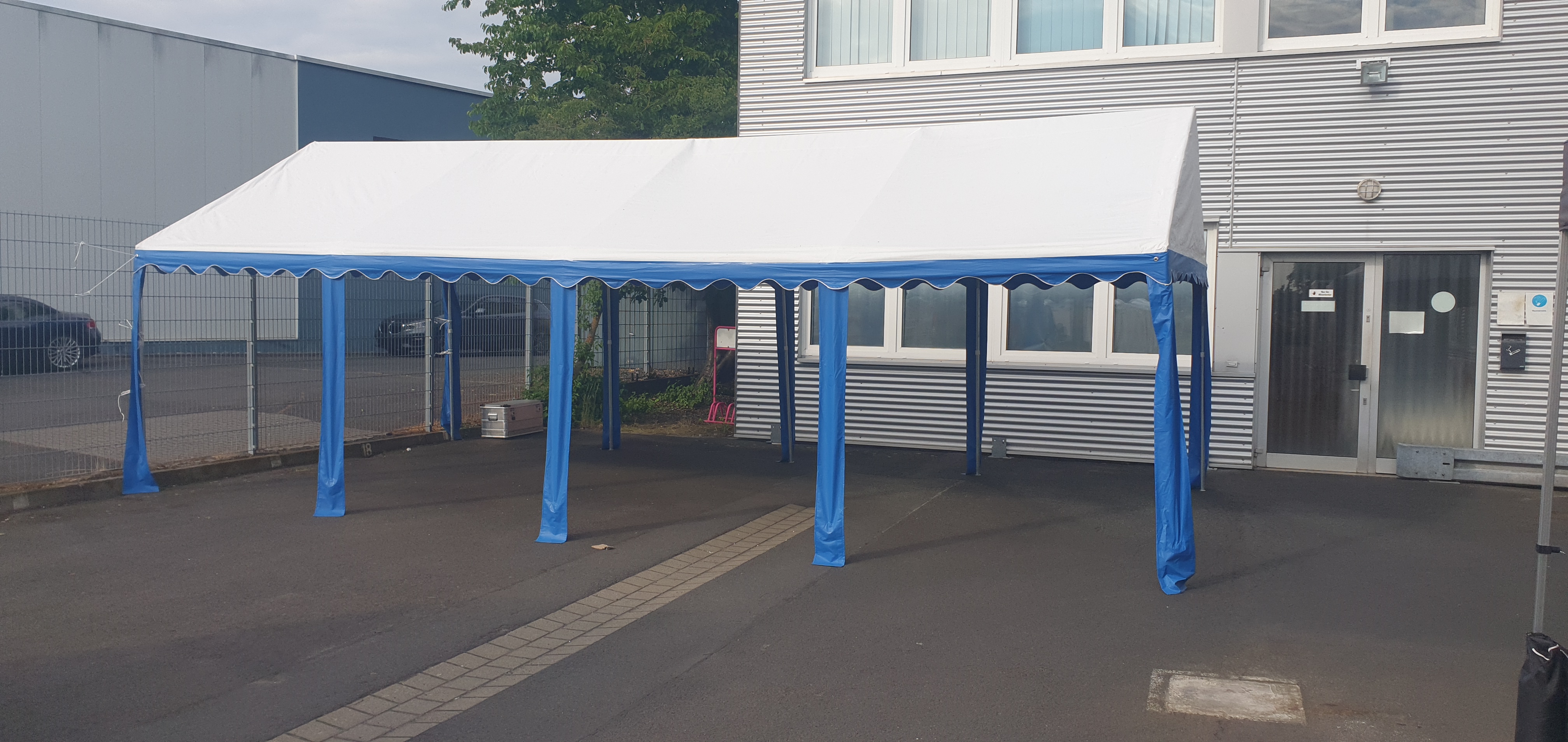 Ansicht Zelt 4 x 8 mtr.